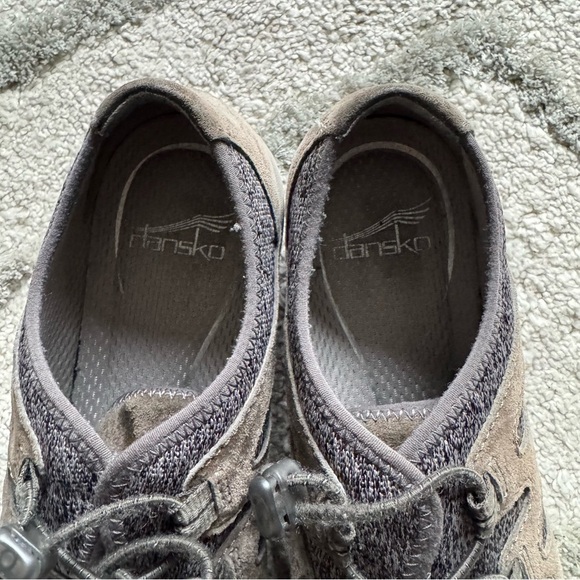 Dansko Holland Charcoal Gray leather Comfort Drawstring Sneaker Shoes 39 8.5 / 9 - Picture 10 of 11